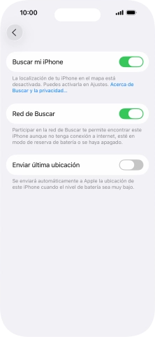 Pulsa el indicador junto a 