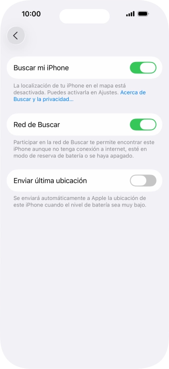 Pulsa el indicador junto a 