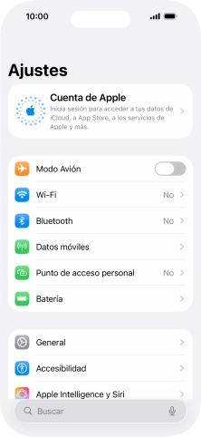 Pulsa Cuenta de Apple.