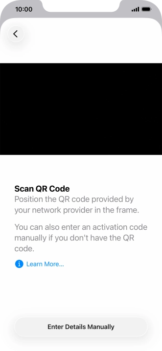 Place the QR code you've received inside the phone camera frame to scan the code. Place the QR code you've received inside the phone camera frame to scan the code.