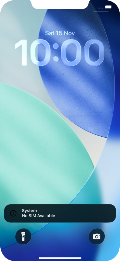 Slide your finger upwards starting from the bottom of the screen.