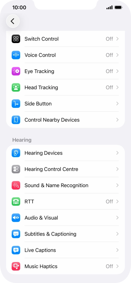 Press the required category below 