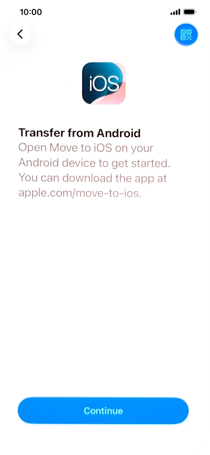 To transfer content to your phone, you need to install the app 