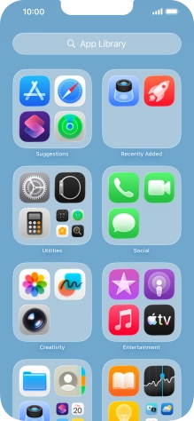 Press the required app.