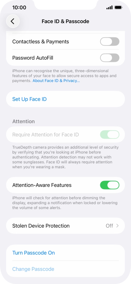 Press Set Up Face ID.
