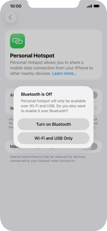 If Wi-Fi is turned on, press Wi-Fi and USB Only. If Wi-Fi is turned on, press Wi-Fi and USB Only.