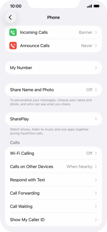 Press Wi-Fi Calling.