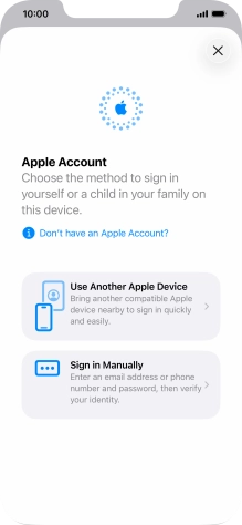 Press Sign in Manually. Press Sign in Manually.