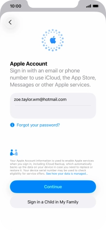 Press Continue. Press Continue.