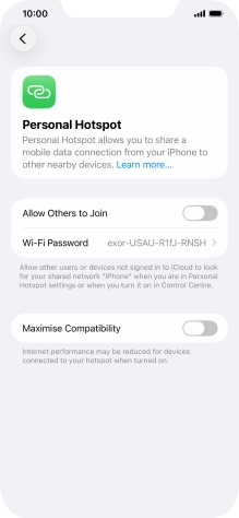 Press Wi-Fi Password and key in the required password. Press Wi-Fi Password and key in the required password.