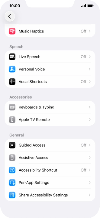 Press the required category below 