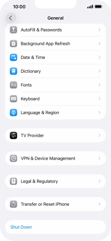 Press Transfer or Reset iPhone.