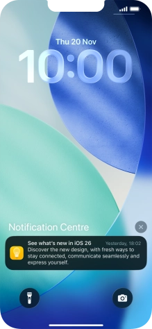 Press the required notification and follow the instructions on the screen to use the selected function.