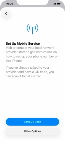 Press Scan QR Code. Press Scan QR Code.