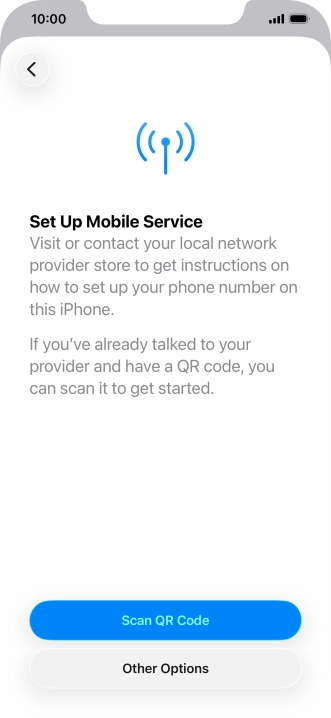 Press Scan QR Code. Press Scan QR Code.