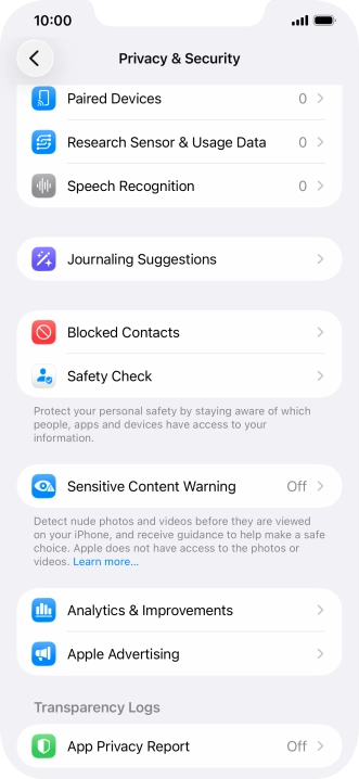 Press Sensitive Content Warning.