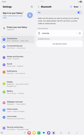 Press the Home key to return to the home screen.