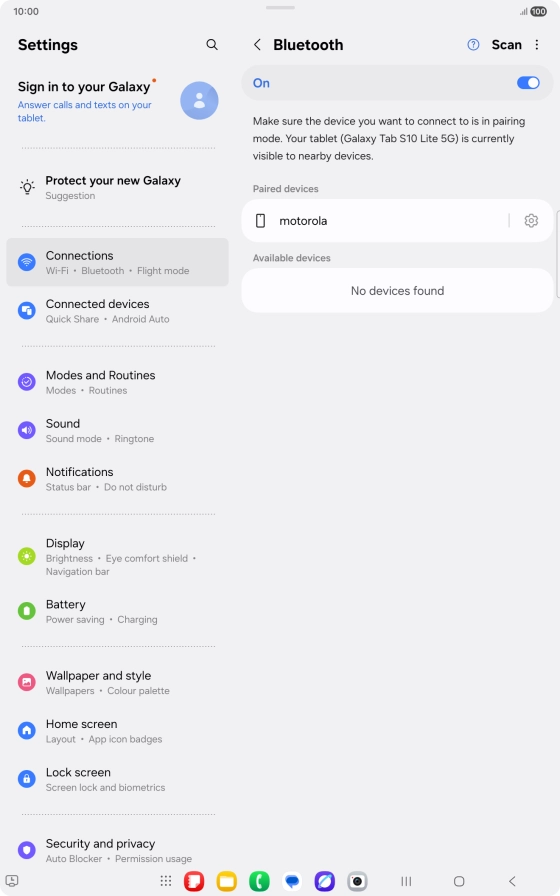 Press the Home key to return to the home screen.