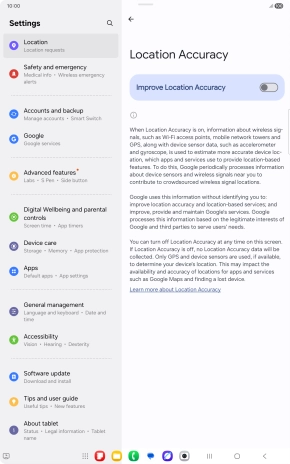 If you press the indicator next to 