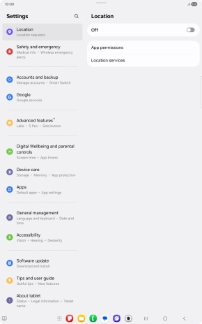 Press the indicator to turn the function on or off.