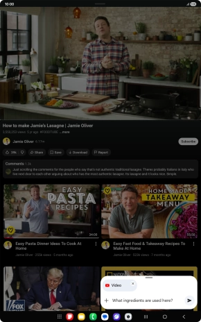 Follow the instructions on the screen to type or speak the required question for the video.