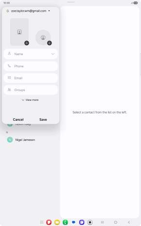 Press Name and key in the required name.