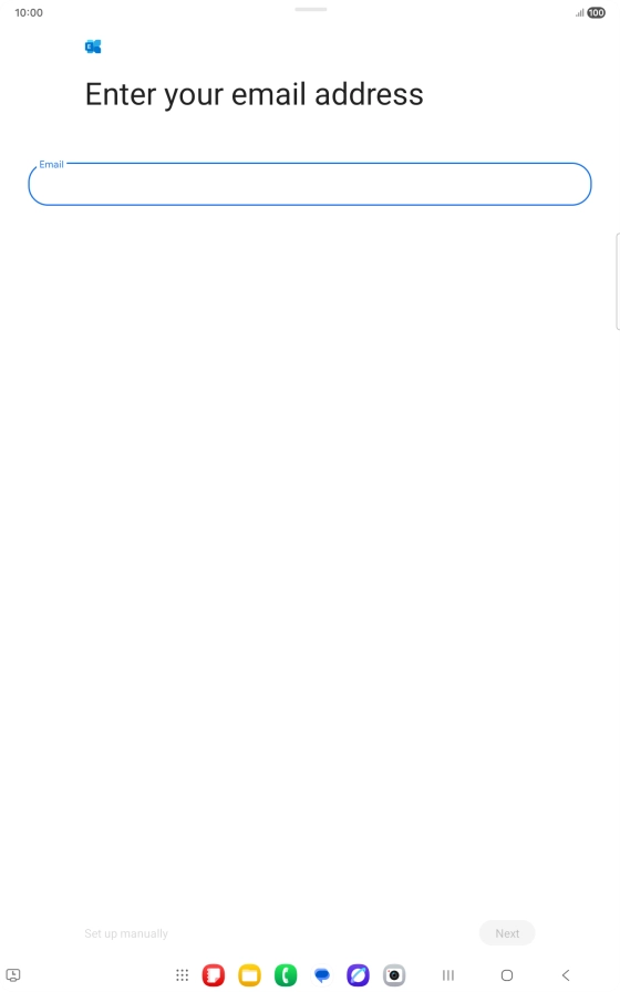 Press the field below 