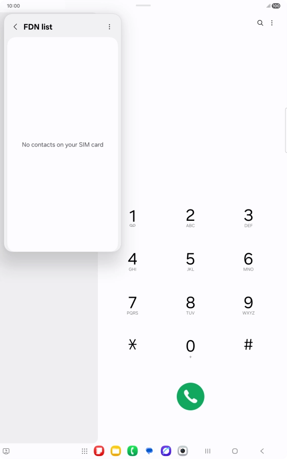 Press the menu icon.