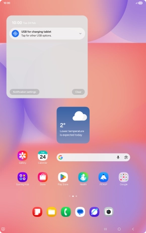 Press the drop down list.