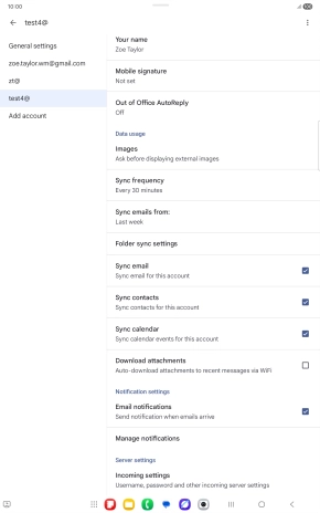 Press the field next to 