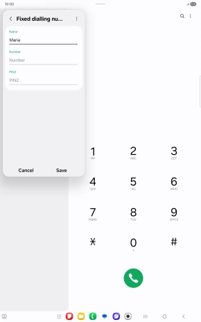 Press Number and key in the required phone number.