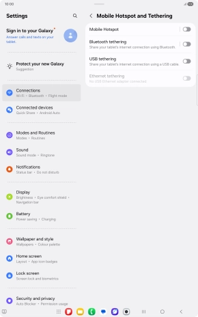 Press Mobile Hotspot.