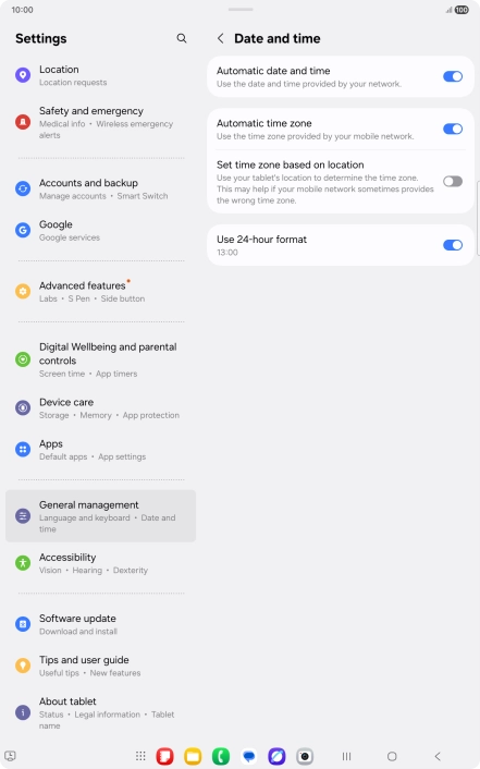 Press the Home key to return to the home screen.