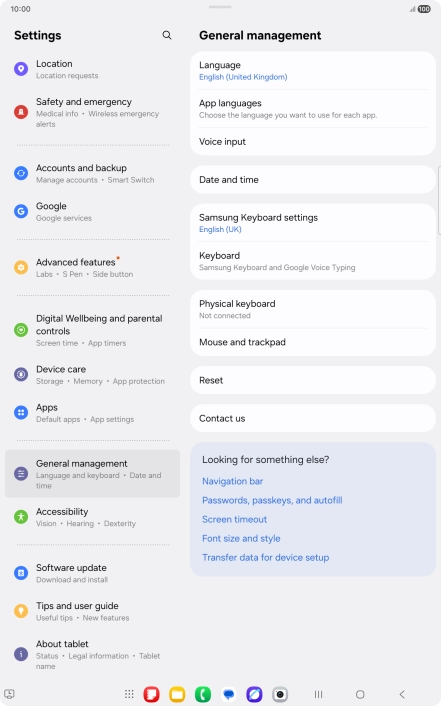 Press Date and time.