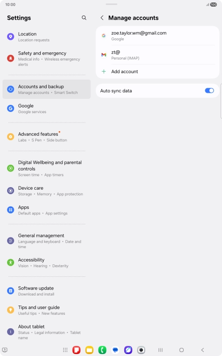 Press the Home key to return to the home screen.
