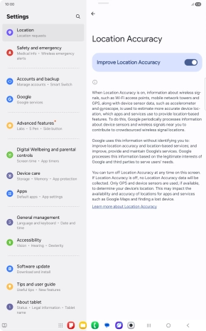 If you press the indicator next to 