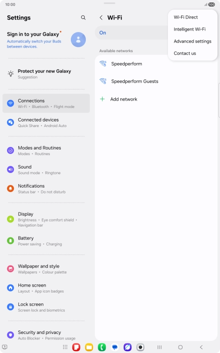 Press Intelligent Wi-Fi.
