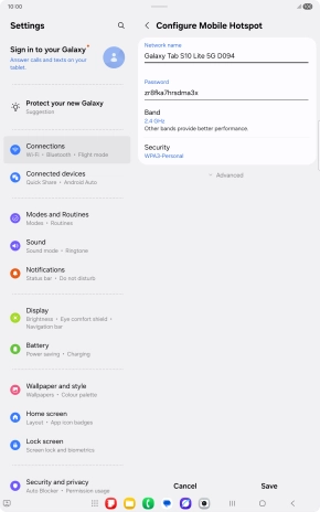 Press the field below 