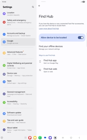 Press the Home key to return to the home screen.