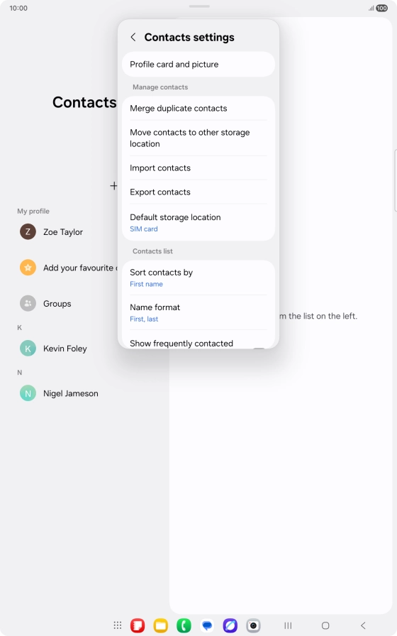 Press Merge duplicate contacts.