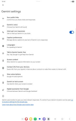 Follow the instructions on the screen to select the required settings.