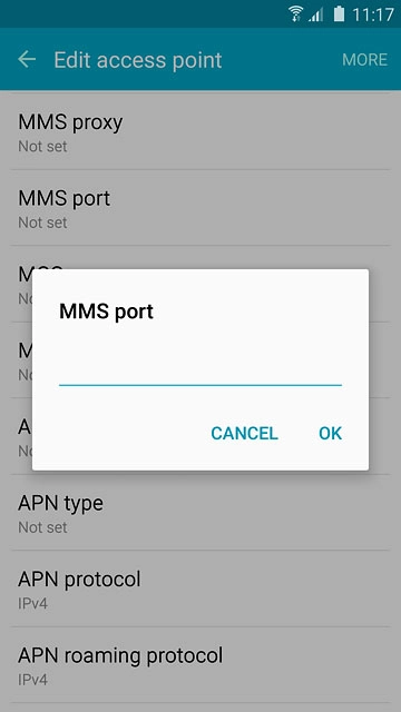 Key in 80 and press OK.