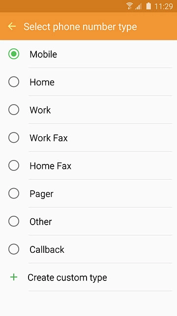 Press the required number type.
