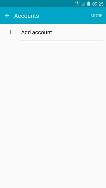 Press Add account.