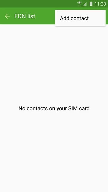 Press Add contact.Key in the required name.