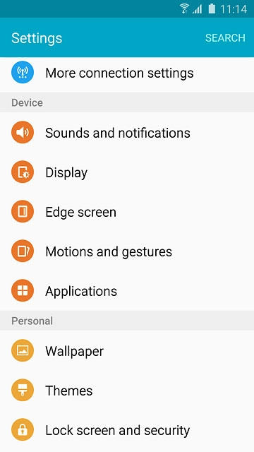 Press Lock screen and security.
