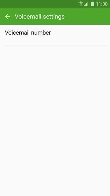 Press Voicemail number.