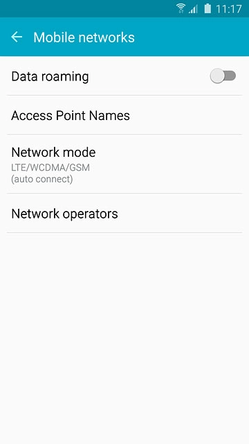 Press Access Point Names.