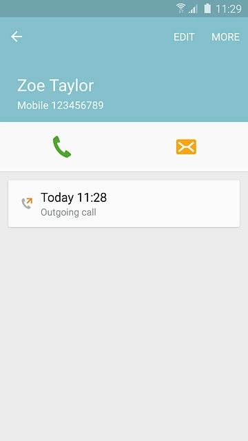 Press the call icon.