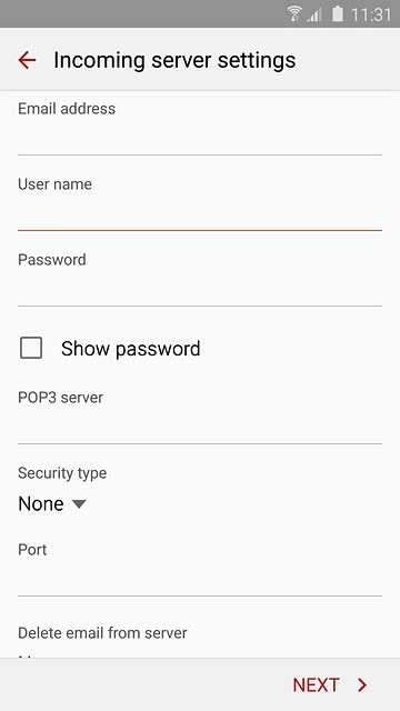 Press the field below 